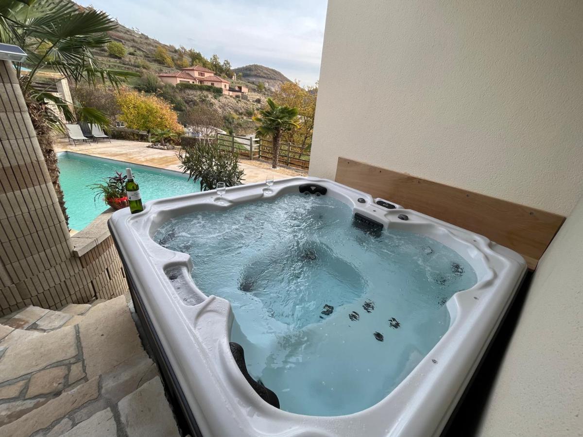 Chambre Au Calme Avec Spa Privatif Gratuit Sud Aveyron Les Palmiers Des Causses Saint-Rome-de-Tarn エクステリア 写真